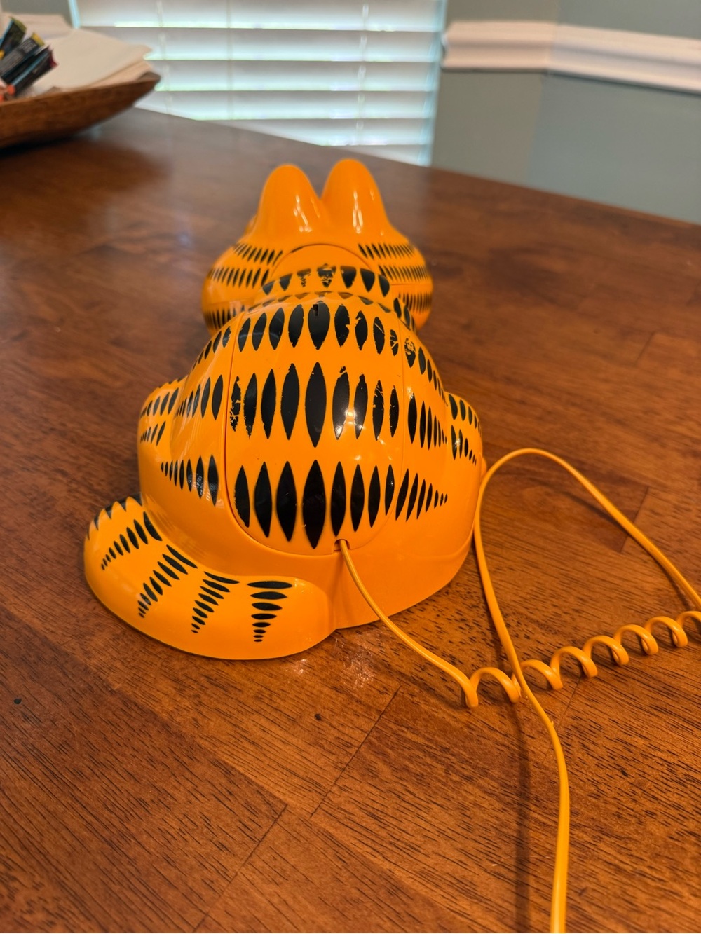 Vintage 1980s Tyco Garfield Landline Telephone Cat Phone Eyes Open Close TESTED - Picture 7 of 10